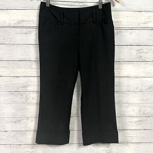 Express Black Editor Cropped Pants